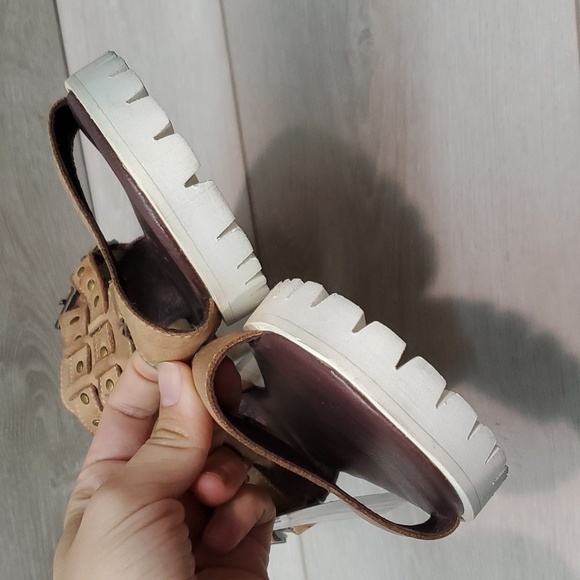 NWT Roan By Bed Stu Ibis Studded Ankle Leather Platform Boho Sandals Shoes - Picture 7 of 15